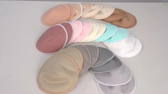 Solid Organic Bamboo Breast Feeding Pads Reusable Washable Nursing Breast Pads 