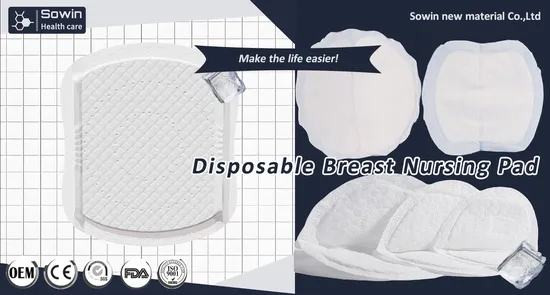 Ultra Thin Multiple Shape Maternal and Child Care Products Manufacturer OEM Logo Disposable Sanitary Milk Nursing Breast Pads for Breast Feeding Leak Protection 