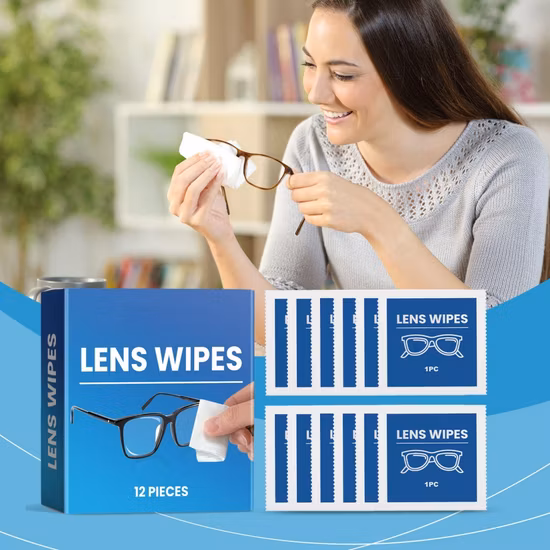 Glass Wipes Tempered Glass Phone Screen Wipes Dust Removal Dry Wet Alcohol Packs