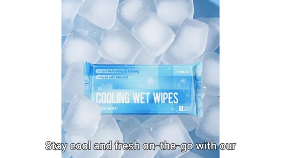 Cooling Wipes Refreshing Tissue Ice Cool Wet Wipes Custom for Summer Use