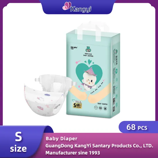 OEM Customized Manufacturer Disposable Tape Type Diaper Care Cotton Baby Diaper 